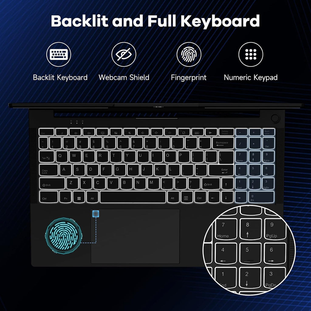 NIMO 15.6' IPS FHD-Gaming-Laptop, AMD Ryzen 5 6600H 32GB DDR5 RAM 1TB SSD (Beat i7-1165G7, 6 Cores Up to 4.5GHz) AMD Radeon 660M GPU 100W USB-C PD Fast Charger Backlit Keyboard Fingerprint (Renewed)