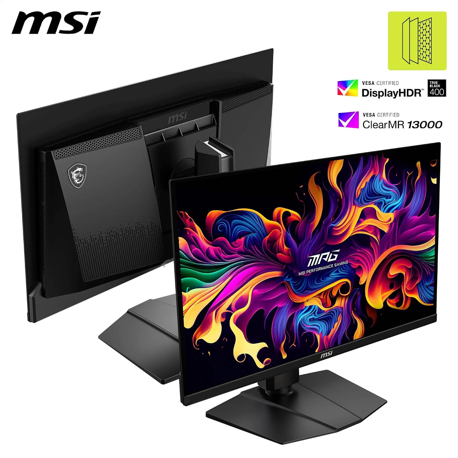 MSI MAG 271P QD-OLED X24 Gaming Screen 26.5 Inch WQHD – Quantum Dot OLED Panel 2560 x 1440, 240Hz/0.03ms, 99% DCI-P3, ΔE≤2, DisplayHDR True Black 400 – DP 1.4a, HDMI 2.1