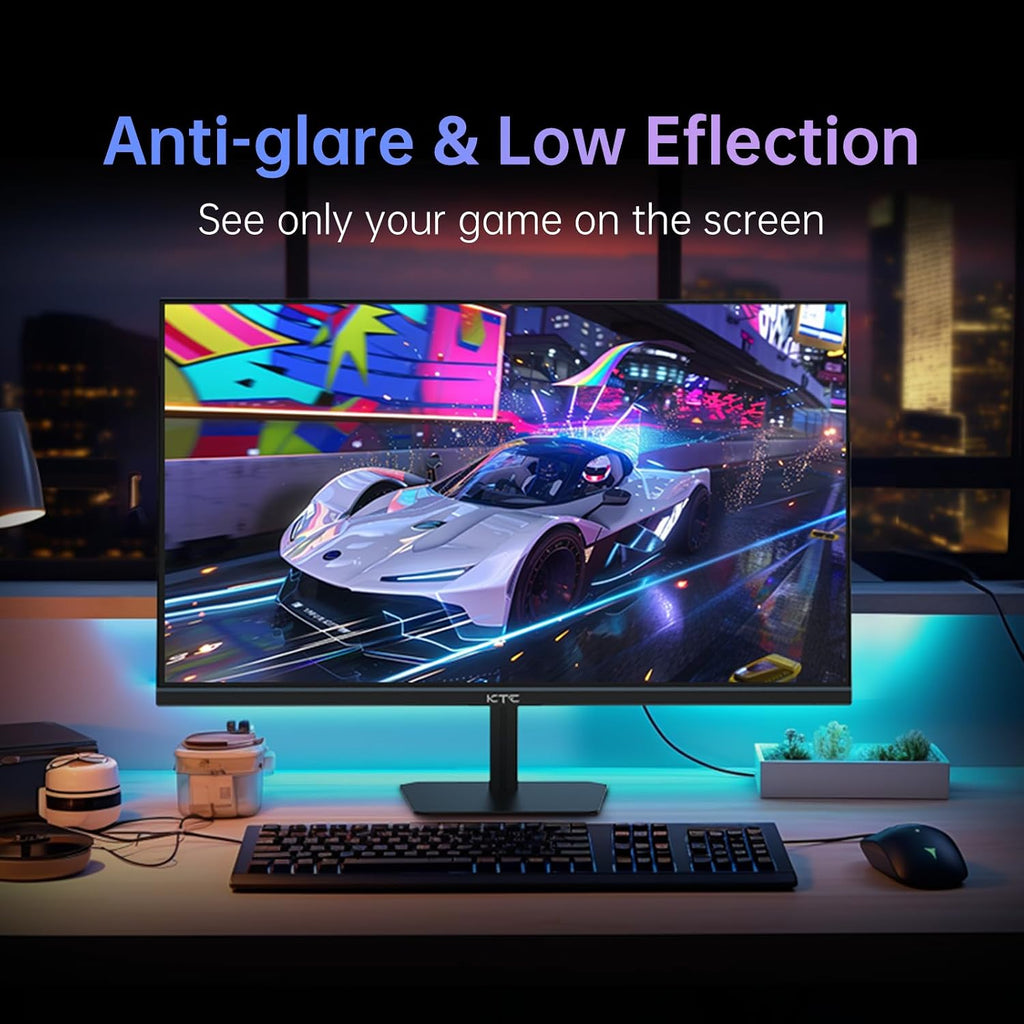 KTC 24.5 Inch Gaming Monitor, 180Hz (Up to 200Hz) Monitor FHD, Fast IPS 1080P 1ms, 128% sRGB HDR10, Freesync HDMI x 2 /DP x 1, VESA Tilt Adjustable Xbox PS5 Switch (HDMI Cable Included)