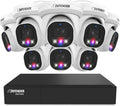 Defender AI Powered Sentinel Pro Turret 8CH NVR PoE Security Camera System, 8pc Metal Turret Cameras, 109° Wide Angle, IP66 Rated, Audio Recording, Web Viewing, 1TB HDD, Works w/Empower App