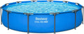 Bestway Steel Pro MAX 12' x 30' Above Ground Pool, Round Metal Frame Outdoor Swimming Pool for Backyard, Blue, Pool ONLY