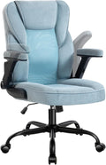 SEATZONE Ergonomic Home Desk Office Chair with Armrests and Wheels, Comfortable Swivel Task Executive Computer Chair, Velvet Fabric for Adults and Teens,Gray