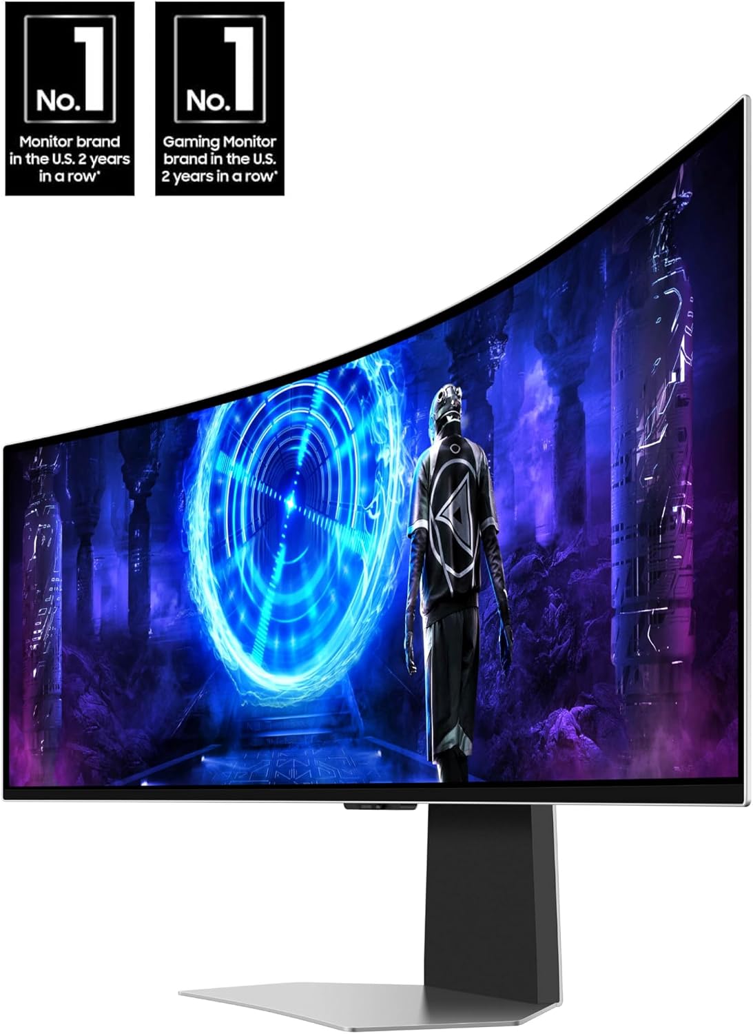 Samsung LS49DG956SNXGO 49 Inch Odyssey OLED Dual QHD Curved Gaming Monitor with 1 Year Amber Protection Extension Plan (2024)