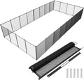 VINGLI 4Ft x 24Ft Black Pool Fence Swimming Pool Fence in Ground Pool Safety Fencing
