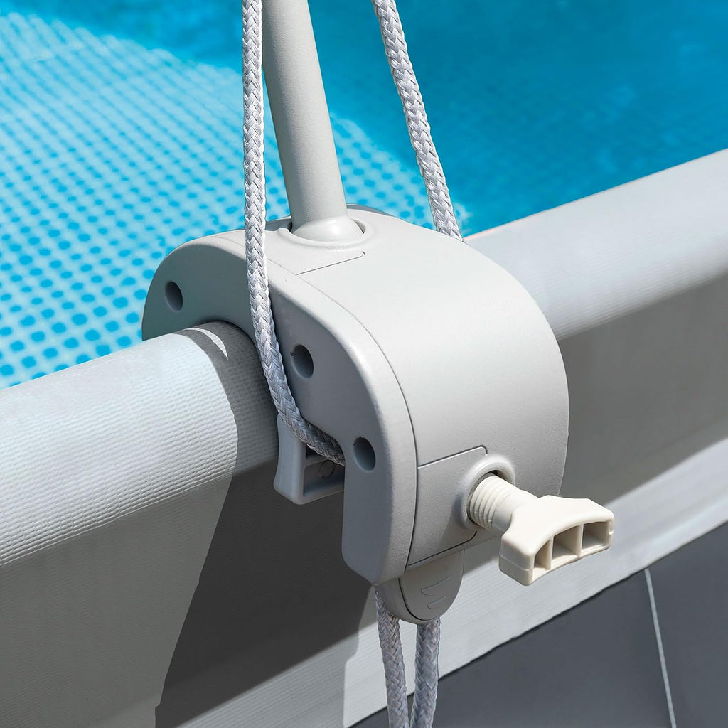 INTEX 26363EH Ultra XTR 24ft x 12ft x 52in Above Ground Swimming Pool Set with Sand Filter Pump and Protective Pool Canopy