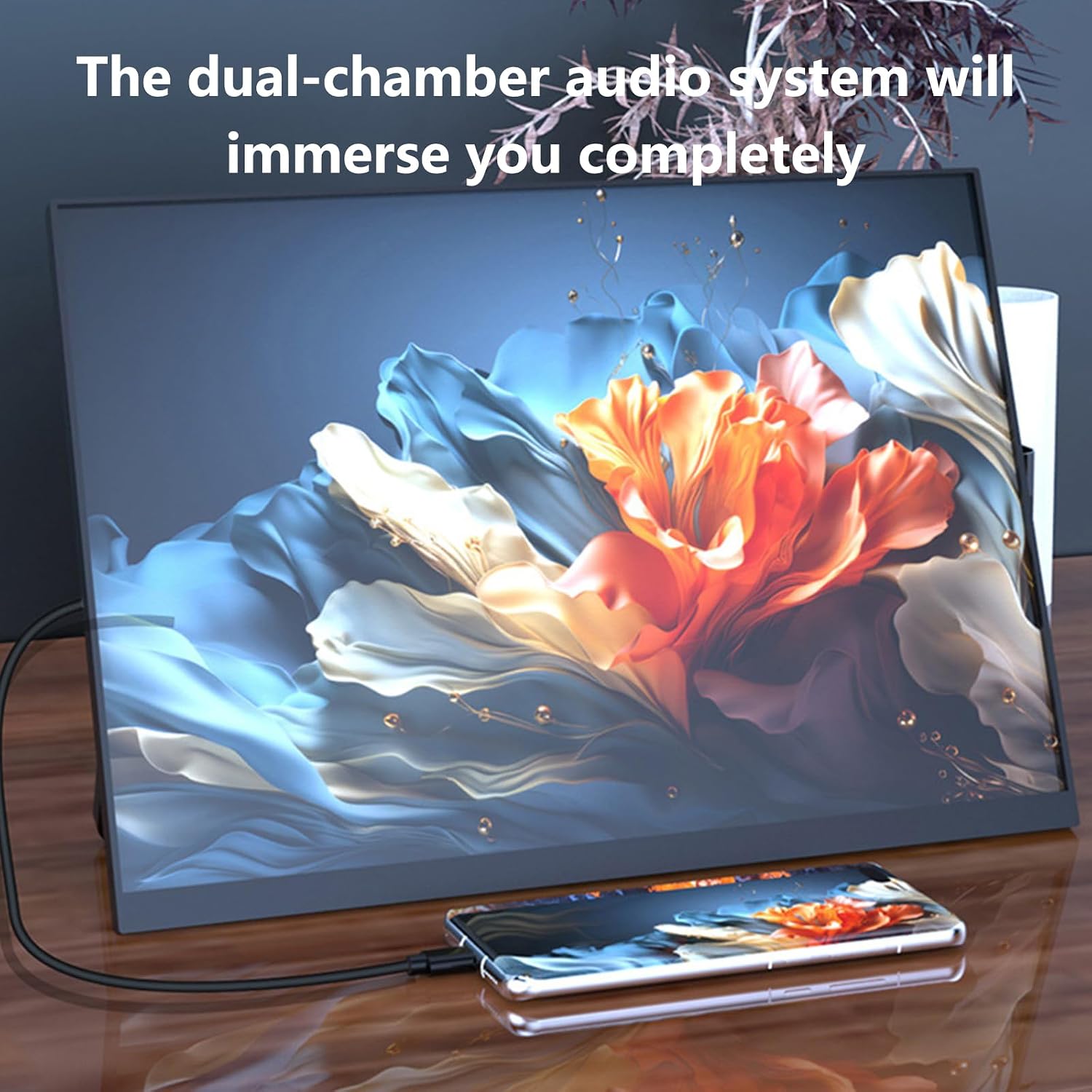 16inch Portable Monitor 2K 240Hz With Adjustable Stand IPSs Panel Eye Care HDTV Type C For Gaming And Laptop Adjustable Stand