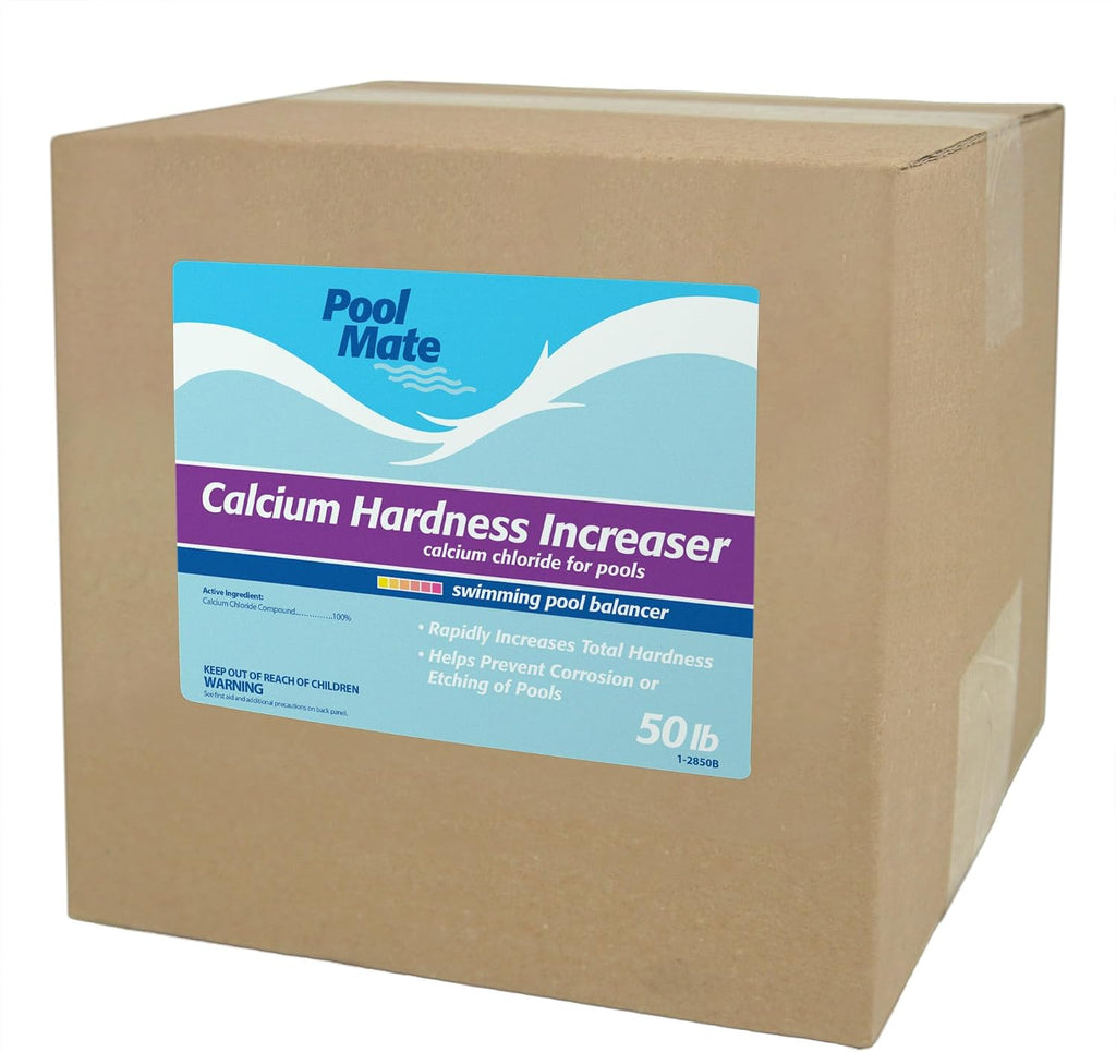 Pool Mate 50-Pounds Premium Calcium Hardness Increaser for Pools, 100% Calcium Chloride