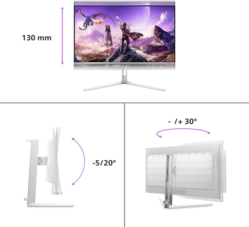 Philips M2N8900/00 Computer Monitor 86.4 Cm (34') 3440 X 1440, W128924222 (86.4 Cm (34) 3440 X 1440 Pixels Wide Quad Hd OLED White)
