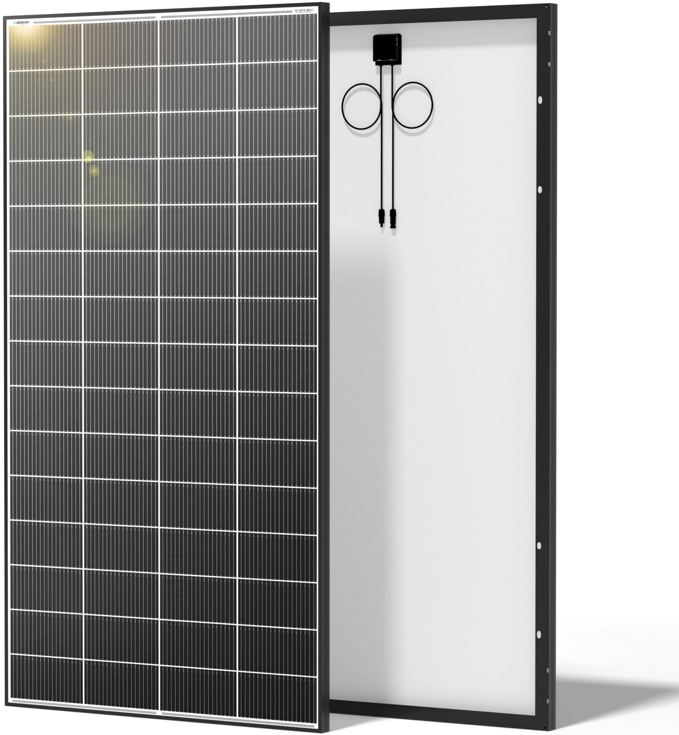Renogy Solar Panels 2PCS 320 Watt Solar Panel 18BB N-Type Solar Panel 12 24 Volts Monocrystalline On/Off Grid Solar Setup 640W Over 400 Watt Solar Panels 25% Cell Efficiency for Homes Rooftop RV Boat
