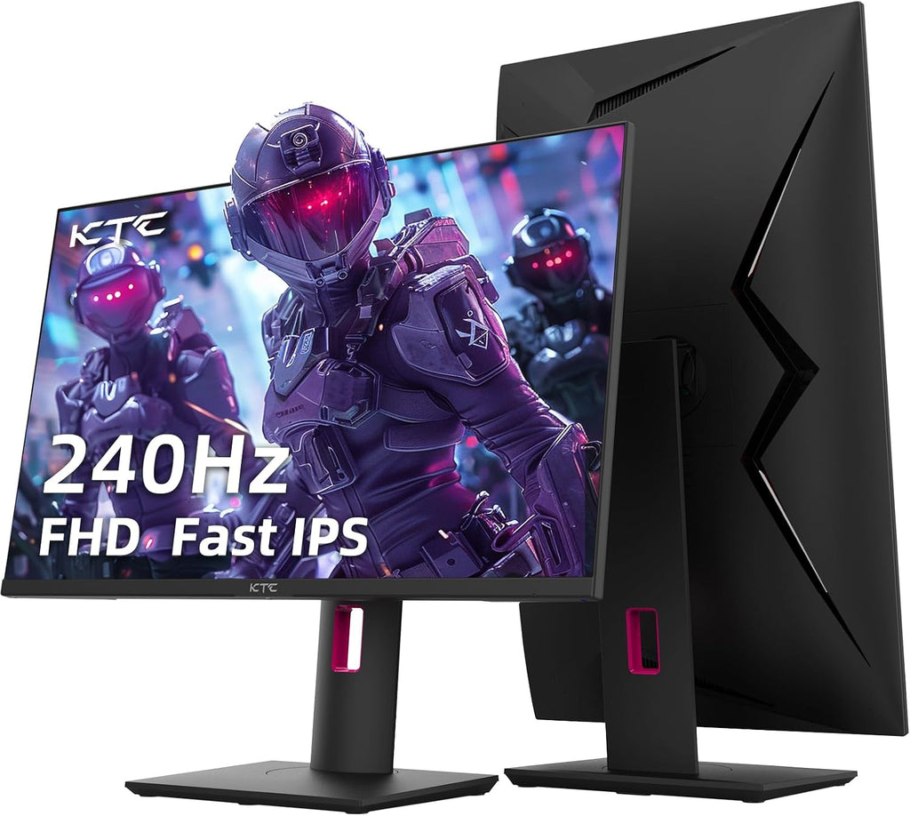 KTC 27 inch Gaming Monitor 240Hz Monitor 111% sRGB Height Tilt Swivel Pivot FreeSync IPS FHD(1920 x 1080) DMI 2.0 DP 1.4 Frameless, Xbox PS5 Switch