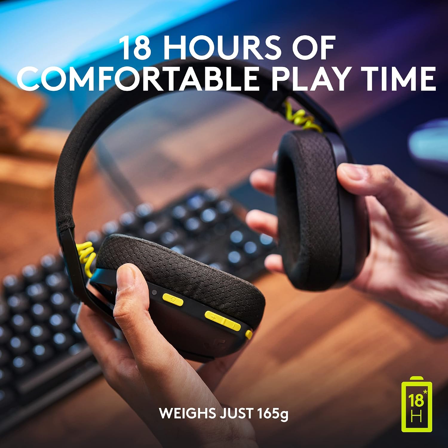 Logitech G435 Lightspeed Wireless Gaming Headset + Yeti Orb RGB Gaming Microphone with LIGHTSYNC, USB Mic - Black