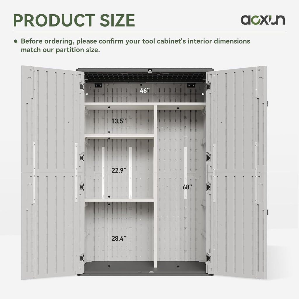 Aoxun Shelves Kit for Storage Shed(Only Shelves), Compatible with B0DCG41BJC B0FJLX4622