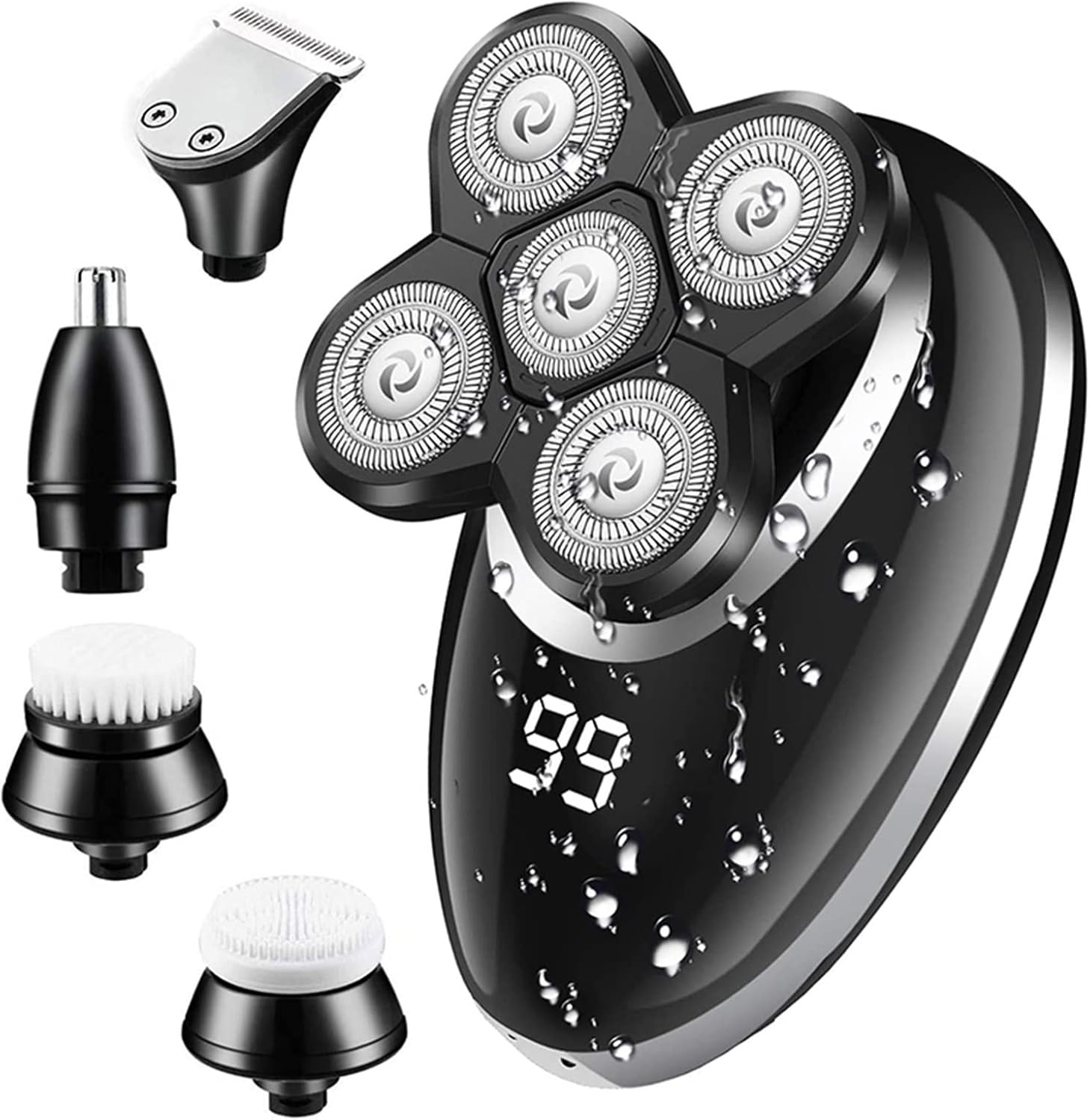Electric Razor for Men, Wet Dry Facial&body Electric Shaver Hair Trimmer Beard Electric Razor For Men Bald Shaving Machine Rechargeable Grooming Set