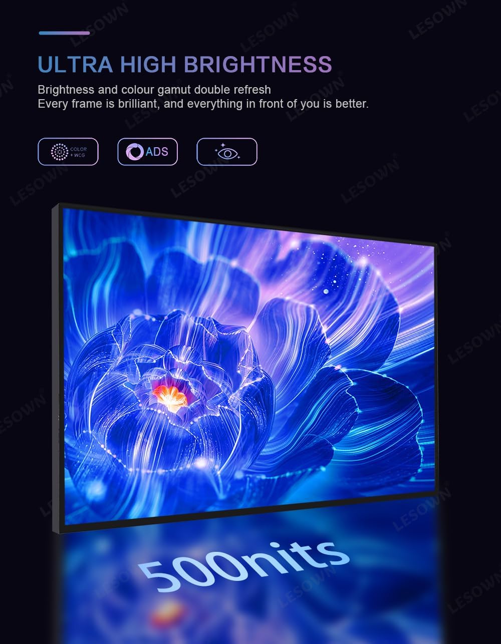 18' 2.5K 144Hz Ultra Thin Portable Gaming Monitor Widescreen 100% sRGB 500Nits USB-C HDMI External Display, Built-in Speakers (18' 2.5K 144Hz No Touch)
