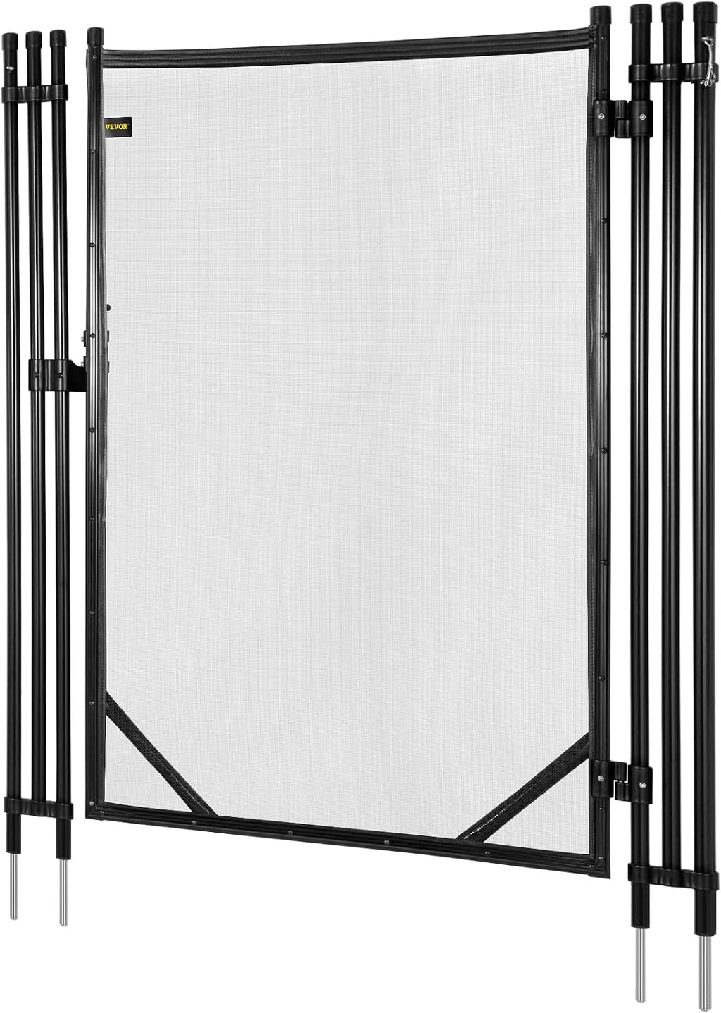 Happybuy Removable Pool Safety Fence Door, 4x2.5FT, Manual Lock, Black, Adaptive with Happybuy Pool Fence
