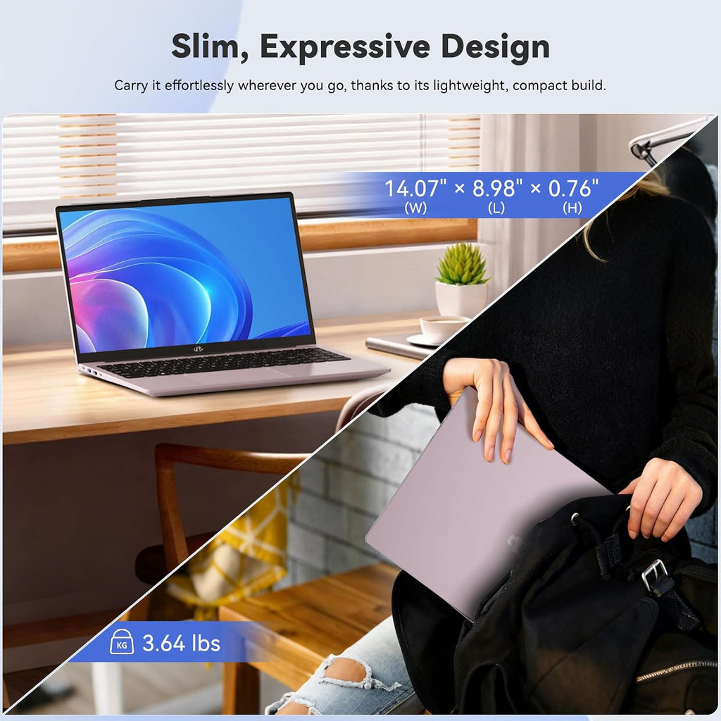 NIMO 15.6' FHD IPS Laptop, Core i3-1215U 6-Core Up to 4.4GHz (Beats R5 7520U), 16GB RAM 512GB SSD, Wi-Fi 6, Backlit Keyboard, Fingerprint Reader, 65W Type-C Charging, Student & Business Notebook
