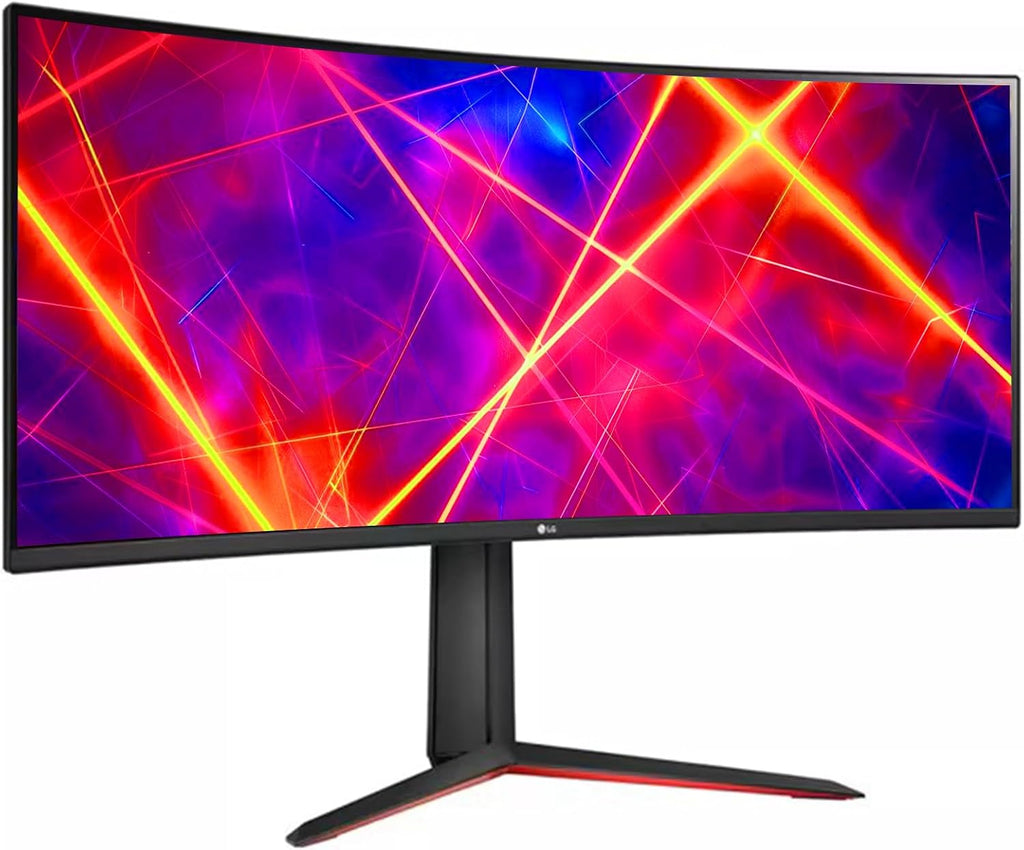 LG 34' Curved Ultragear Gaming Monitor, QHD(3440x1440), 160Hz, AMD FreeSync, HDR10, sRGB 99%, Built-in Speakers, Multitasking and Content Creation, DisplayPort & HDMI, Tilt/Height Adjustable Stand