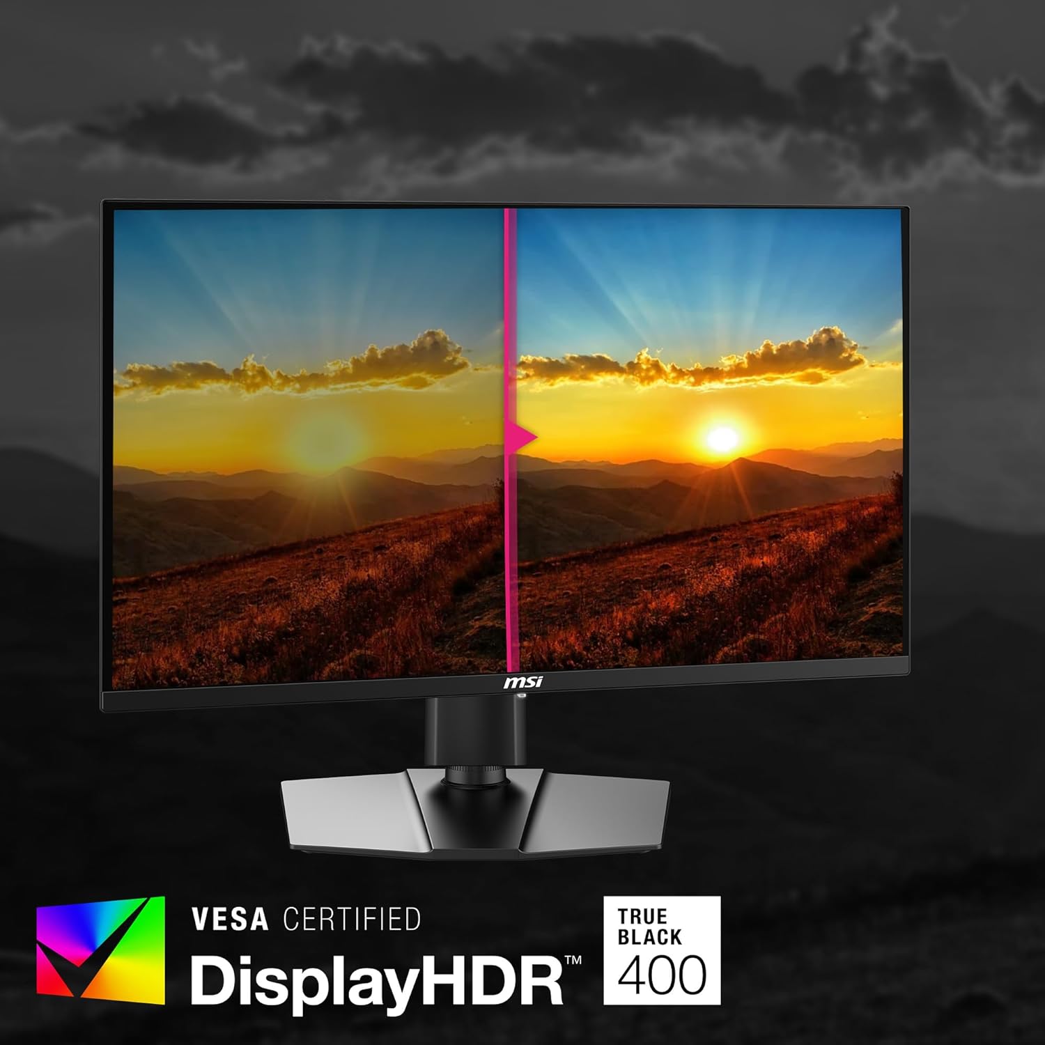 MSI MPG 271QRX QD-OLED Gaming Monitor, 27' OLED, 2560 x 1440 (QHD), 0.03ms Response Time, 360Hz, True Black HDR 400, HDMI, DP, USB-C, Tilt, Height (Renewed)