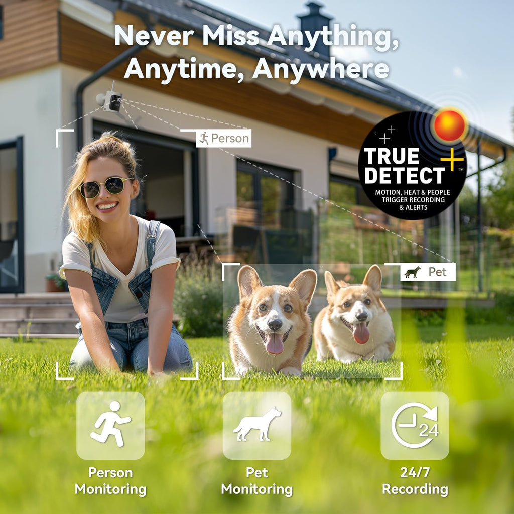 Swann AllSecure 4K Wireless NVR Security System 2-Cam Kit, Outdoor Wireless Camera, Face Recognition AI, Expandable Local Storage, No Monthly Fee, AS4K800SD (Renewed)