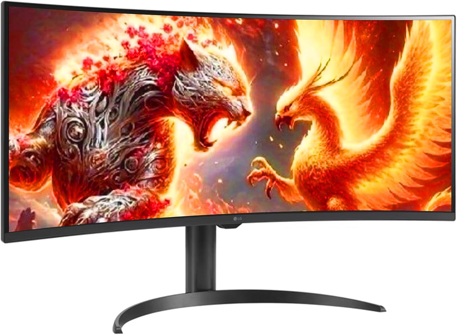 LG 34' WQHD (3440x1440) Curved Smart Monitor, 100Hz, HDR10, 99% sRGB, webOS 23, Screen Share, AirPlay 2, Flicker free, Includes Wireless Screen Mirroring, HDMI, USB-A,Bluetooth, Tilt/Height Adjustment