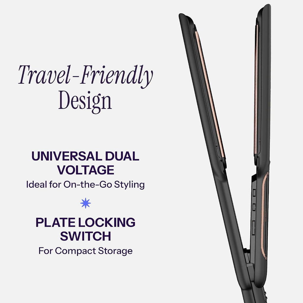 HOT TOOLS Professional Rose Gold Digital Extra Long Flat Iron, 1-1/2 inch