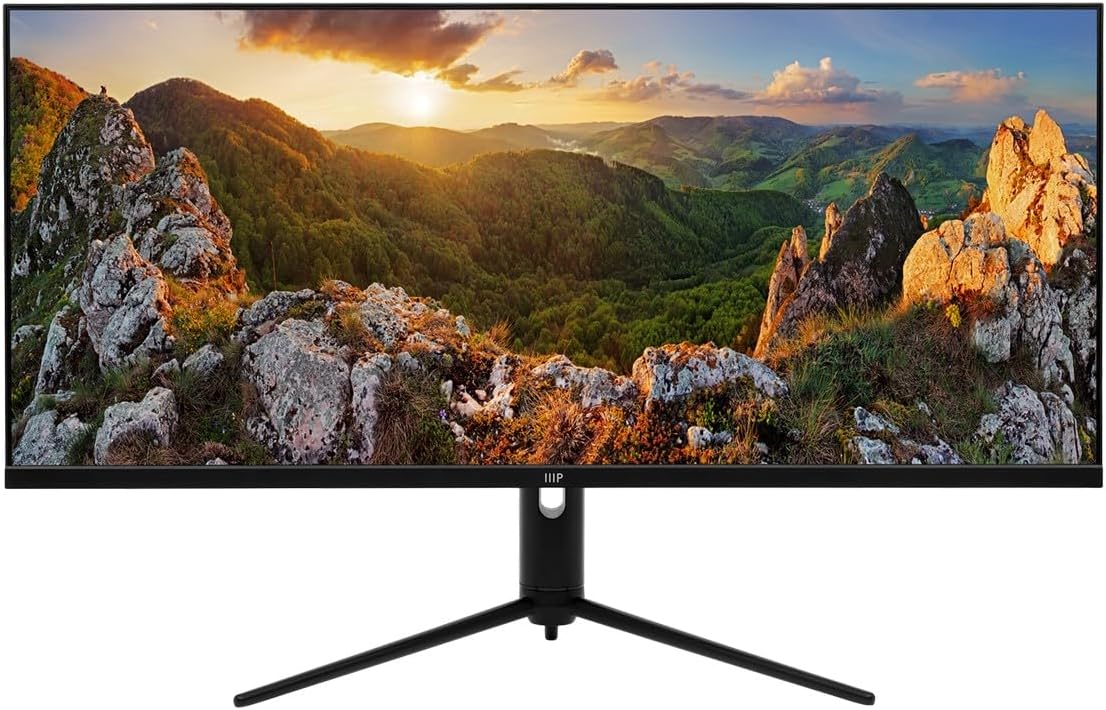 Monoprice 40in Ultrawide 1440P Productivity Monitor, 3440x1440P (UWQHD) Maximum Resolution, 144Hz Refresh Rate, IPS Panel, HDMI, DP, USB A - CrystalPro Series