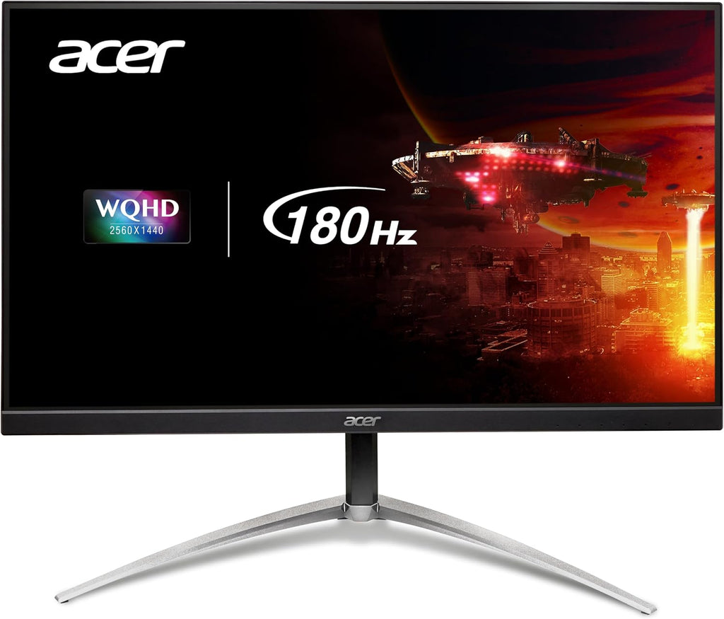 Acer Nitro 31.5' WQHD 2560 x 1440 PC Gaming Monitor | Agile-Splendor IPS | AMD FreeSync Premium | Up to 180Hz Refresh | Up to 0.5ms | 95% DCI-P3 | HDR10 | 1 x DP 1.2 & 2 x HDMI 2.0 | XV323QU M3bmiiphx