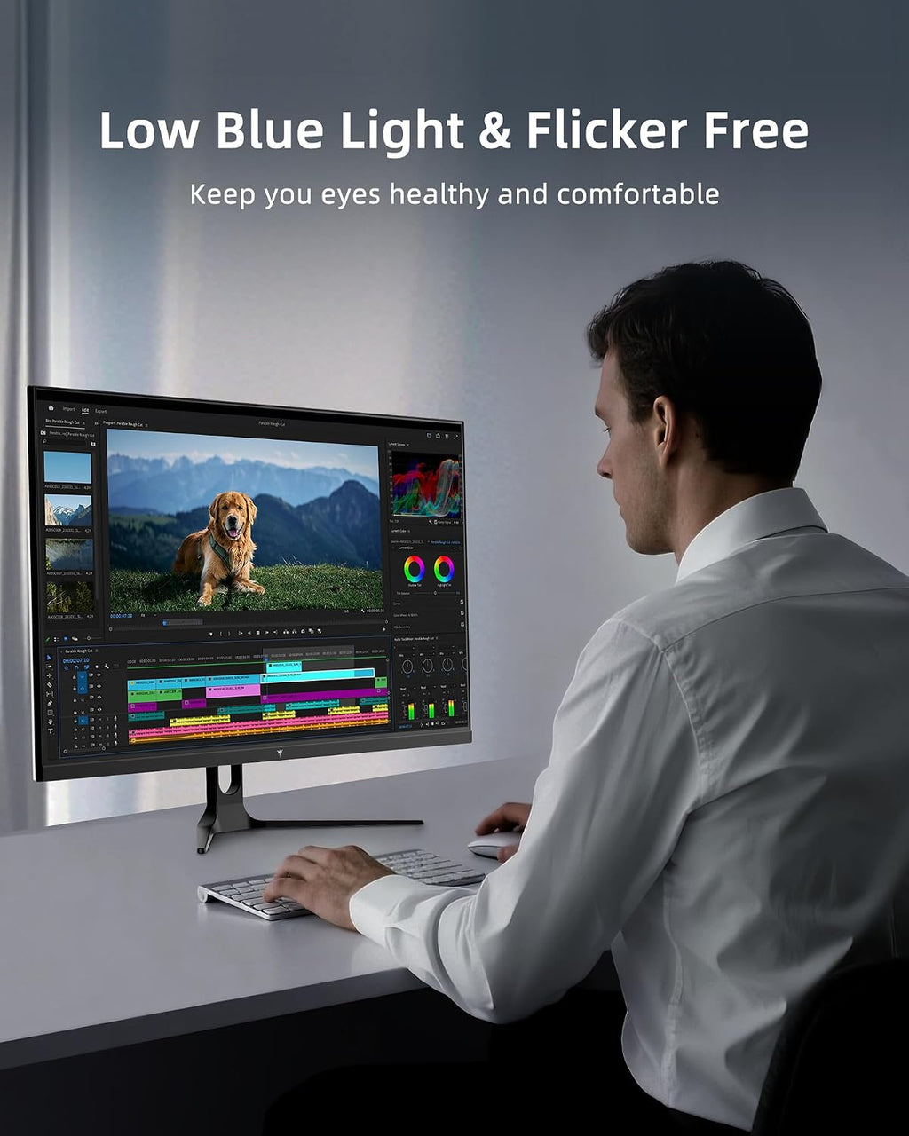 KTC 32 Inch Computer Monitor 2K - 1440P IPS Monitor 120Hz, Adaptive Sync, 109% sRGB, HDR10, Eye Care, HDMI Displayport, Tilt, VESA Compatible for Home Office Gaming, White, H32D6 (Renewed)