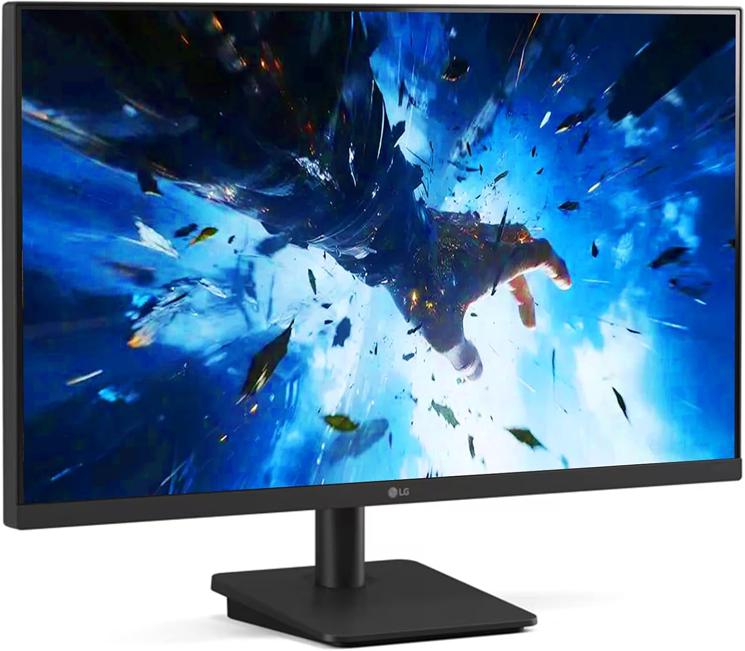 LG 27' Full HD (1920 x 1080) IPS Monitor, 100Hz, 5ms, Dynamic Action Sync, Black Stabilizer & Crosshair, HDR10, Reader Mode/Flicker Safe, HDMI, OnScreen Control, VESA Mount, Tilt Adjustable, Black