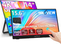InnoView 15.6 Inch 1080P Touchscreen Portable Monitor and 14 Inch 4K OLED Travel Monitor