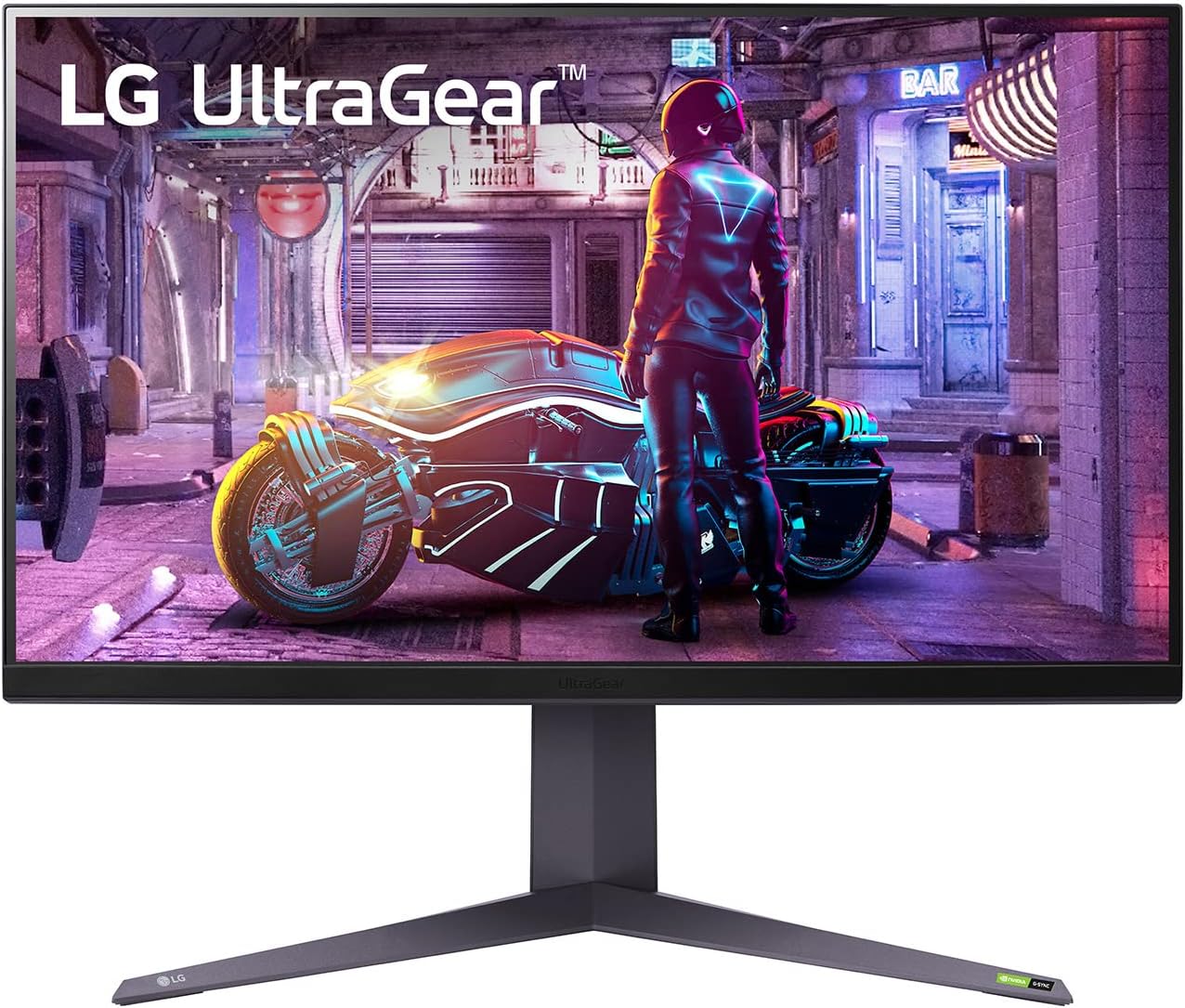 LG Ultragear FHD 32-Inch Gaming Monitor 32GN50R, VA 5ms (GtG) with HDR 10 Compatibility, NVIDIA G-SYNC, and AMD FreeSync Premium, 165Hz, Black