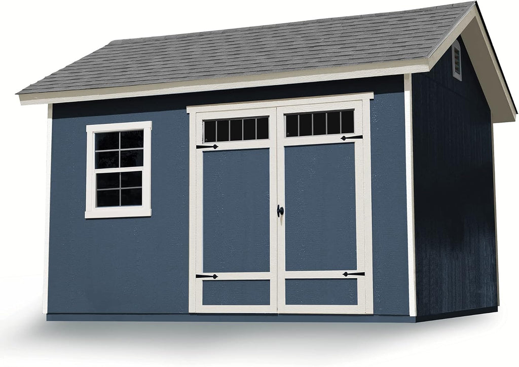 Handy Home Products Beachwood 8x12 Do-it-Yourself Wooden Storage Shed- Does not Include Floor kit, Paint, or Roofing Shingles