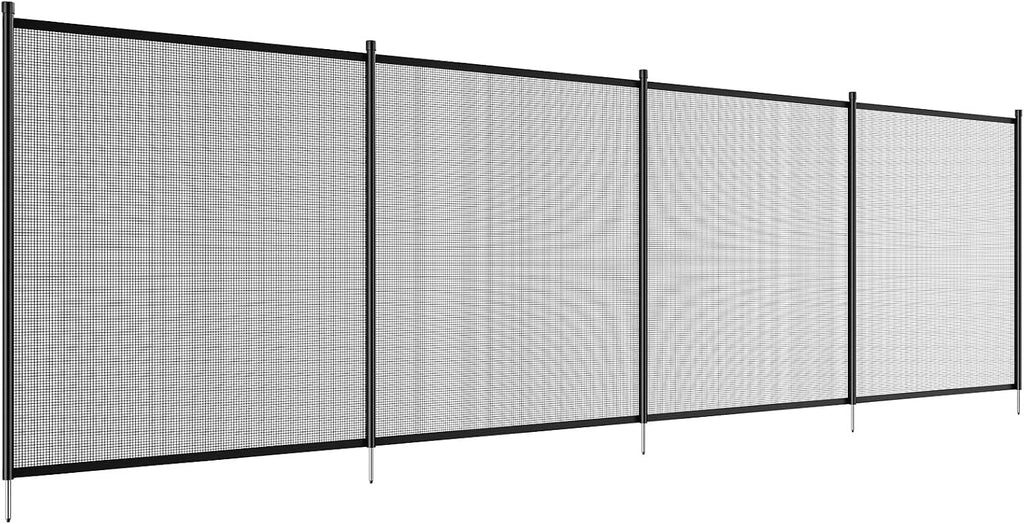 VEVOR Pool Fence, 4 x 72 FT Pool Fences for Inground Pools, Removable Safety Pool Fencing, Easy DIY Installation Swimming Pool Fence, 340gms Teslin PVC Pool Fence Mesh Protects Kids and Pets