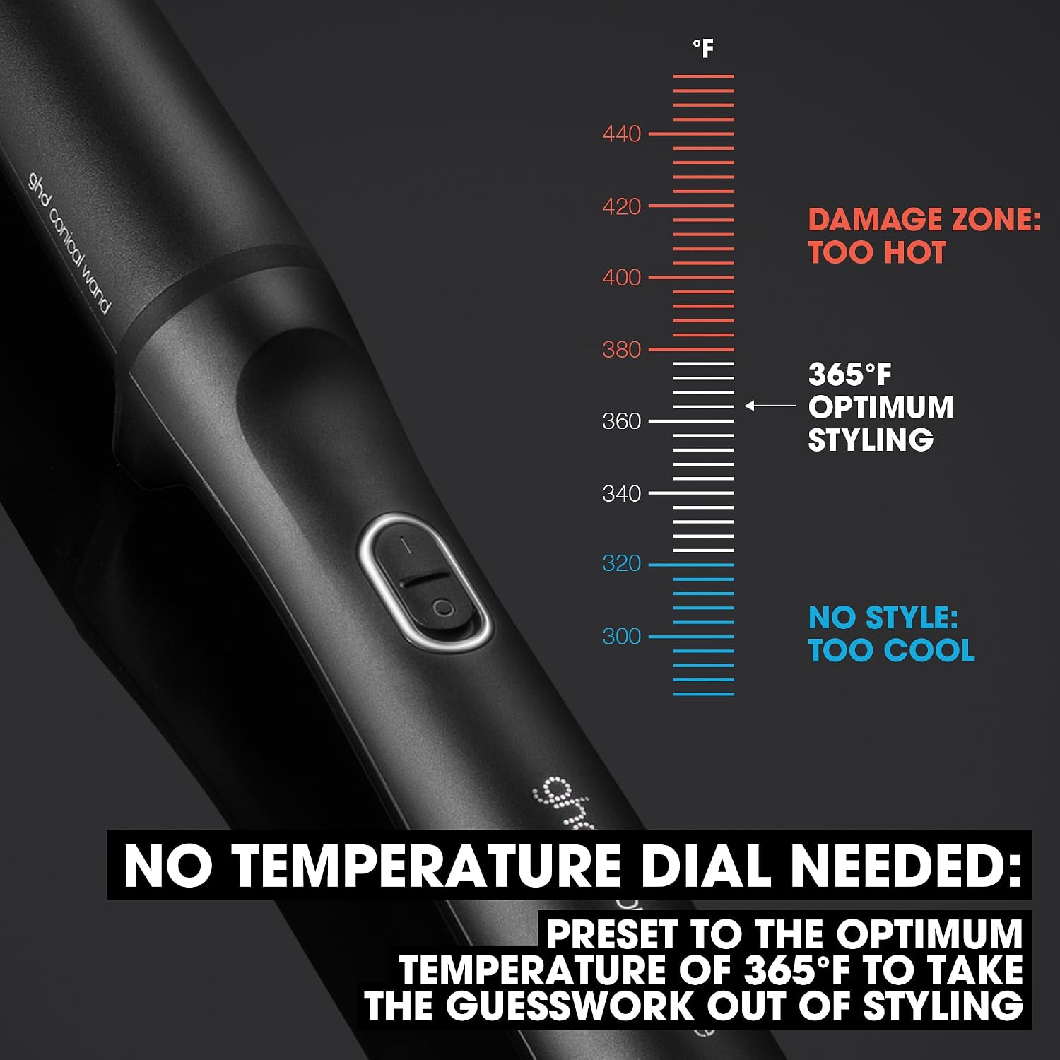 ghd Chronos Curve Curling Irons and Wands - Frizz-Free Curls with Responsive Technology & Automatic Sleep Mode