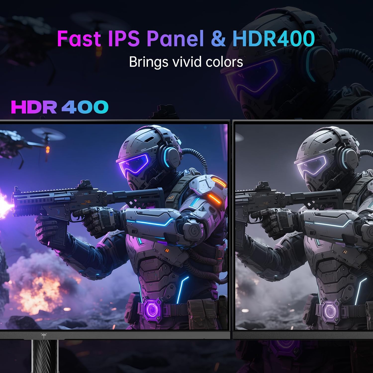 KTC 27 Inch 4K Gaming Monitor, Dual Mode UHD 160Hz & FHD 320Hz, Fast IPS, HDR400, Adaptive Sync, 90W Type-C, HDMI 2.1 & DP 1.4, Height Adjustment PC Monitor, VESA, KVM Support, H27P6