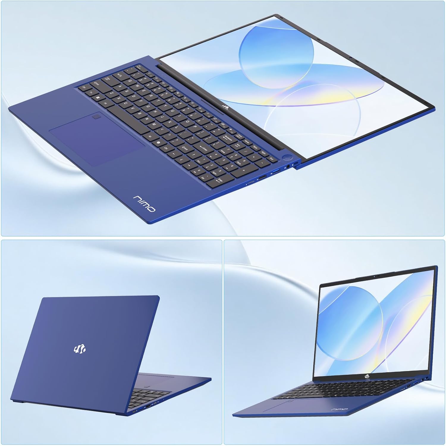 NIMO 17.3' FHD IPS Student-Laptop-Computer - 16GB RAM 1TB SSD, Pentium 4 Cores N100(Beat i3-1115G4, Up to 3.4GHz) 65W Type-C Fingerprint Backlit Keyboard Wi-Fi 6 BT5.2