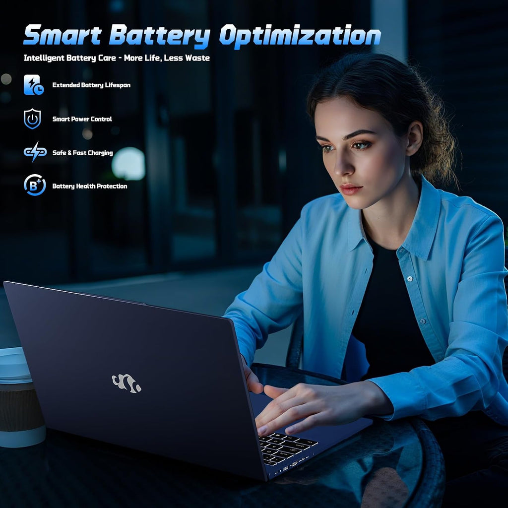 NIMO 15.6' IPS FHD-Student-Laptop, 16GB RAM 1TB SSD Intel N150(Beat i3-10110U, Up to 3.6GHz) Computer with 65W Type-C, Fingerprint, Backlit Keyboard, Wi-Fi 6, BT5.2, for Business and Home