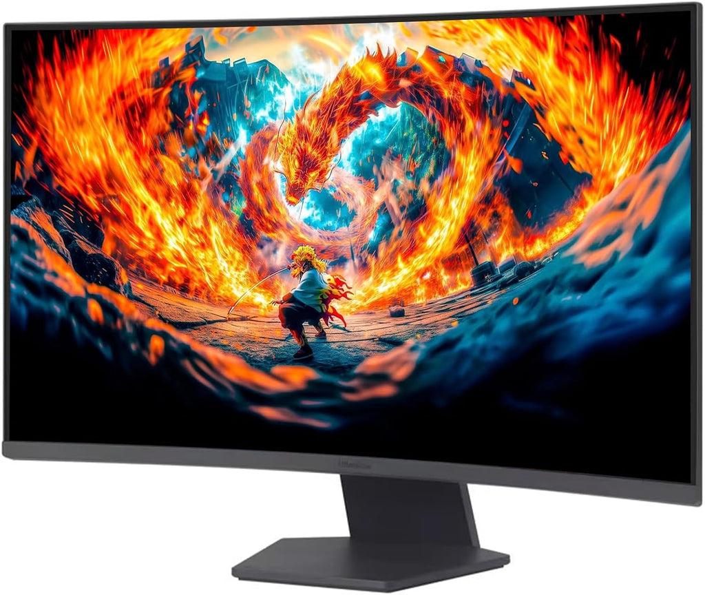 LG 32' Ultragear QHD Curved Gaming Monitor, 180Hz, 1ms, AMD FreeSync, 1000R Curve, HDR10, 99% sRGB, Black Stabilizer, Dual Controller, DisplayPort & HDMI, 3-Side Borderless, Tilt Adjustment, Black