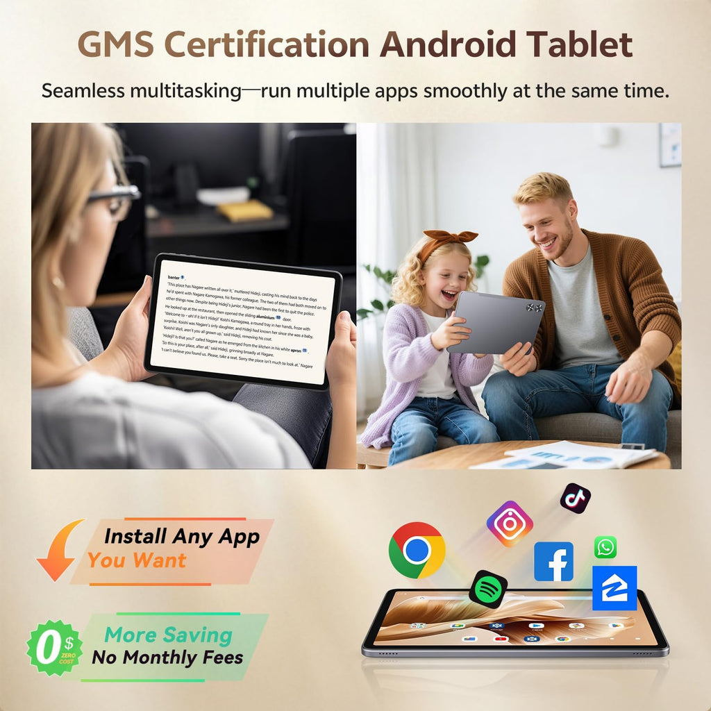 SVITOO 12 Inch Tablet, Android 16 Tablet 12 Inch Large Screen 2K Display, Octa-Core, 30GB RAM 128GB Storage 1TB Expandable, 13MP Dual Camera, 8800mAh, GPS, Dual Speakers, Face Unlock