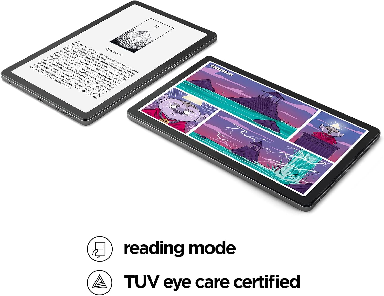 Lenovo Tab M9-2023 - Tablet - Long Battery Life - 9' HD - Front 2MP & Rear 8MP Camera - 3GB Memory - 32GB Storage - Android 12 or Later - Folio Case Included,Gray