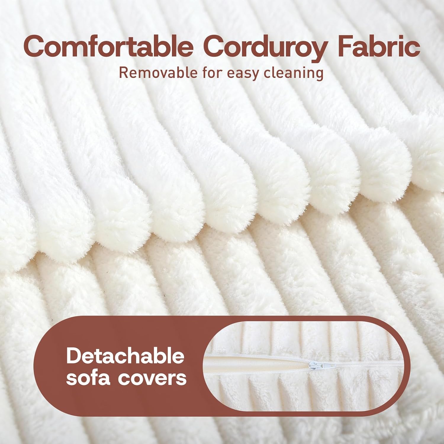 YEPDIN Folding Sofa Bed,Convertible Sofa Bed with Armrest Foldable Sleeper Chair, Portable Folding 4-in-1 Floor Sofa with Convertible Lounge Chair for Living Room,Bedroom,Washable Cover,White Single