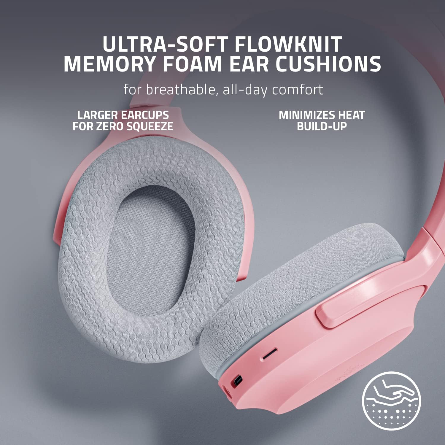 Razer Barracuda Wireless Gaming & Mobile Headset (PC, Playstation, Switch, Android, iOS): 2.4GHz Wireless + Bluetooth - Integrated Noise-Cancelling Mic - 50mm Drivers - Quartz Pink (Renewed)