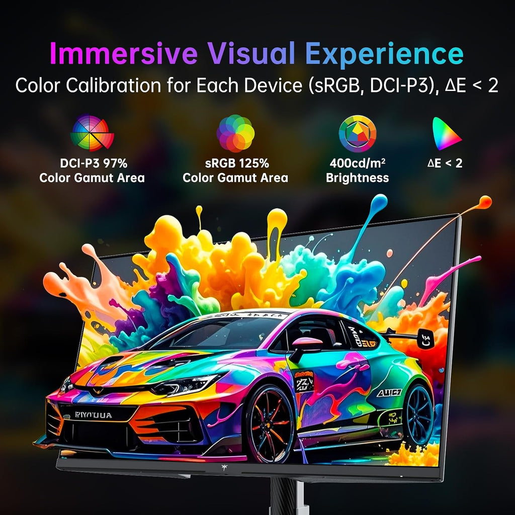 KTC 27 Inch 4K Gaming Monitor, Dual Mode UHD 160Hz & FHD 320Hz, HDR400, Adaptive Sync, 90W Type-C, HDMI 2.1 & DP 1.4, Height Adjustment PC Monitor, VESA, KVM Support, H27P6 (Renewed)
