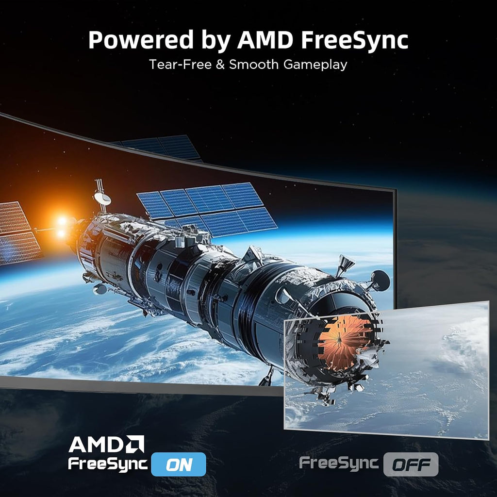 49 Inch Ultrawide Curved Gaming Monitor, Dual QHD 5120×1440 32:9, 165Hz 1ms, HDR, G-Sync & FreeSync Compatible, 1500R VA Display, Low Blue Light, HDMI & DP, Height Adjustable, VESA Mountable
