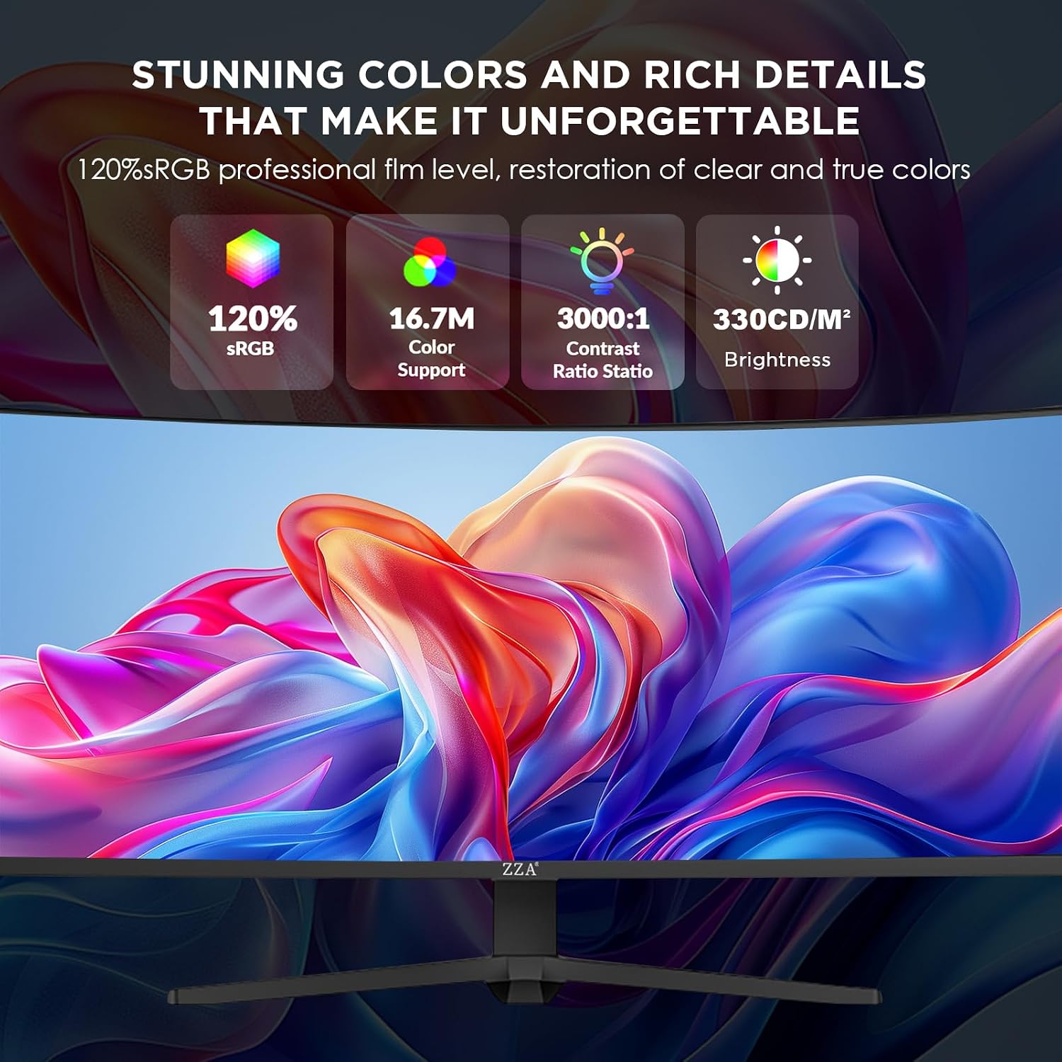 49 Inch Ultrawide Curved Gaming Monitor, 5K Display Dual QHD 5120x1440, 165Hz 1ms, 1500R VA Large Curved Monitor for Mac & Work, with FreeSync G-Sync Compatible, HDMI/DP Ports, Blue Light Filter, VESA