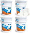 TABIT 160 lbs Chlorine Tablets 3 Inch for Swimming Pools – Slow Dissolving & Long Lasting – 99% Available Chlorine Tri-Chlor – Kills Bacteria & Stops Algae – 4 x 40 lb Buckets