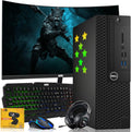 Dell Desktop PC Gaming Bundle - Core i7, 16GB RAM, 1TB SSD, 27-inch Curved Monitor, GT 730, RGB Keyboard with AI-Enhanced Copilot Key and Mouse, RGB Headphone, Webcam, Wi-Fi, Windows 11 Pro(Renewed)