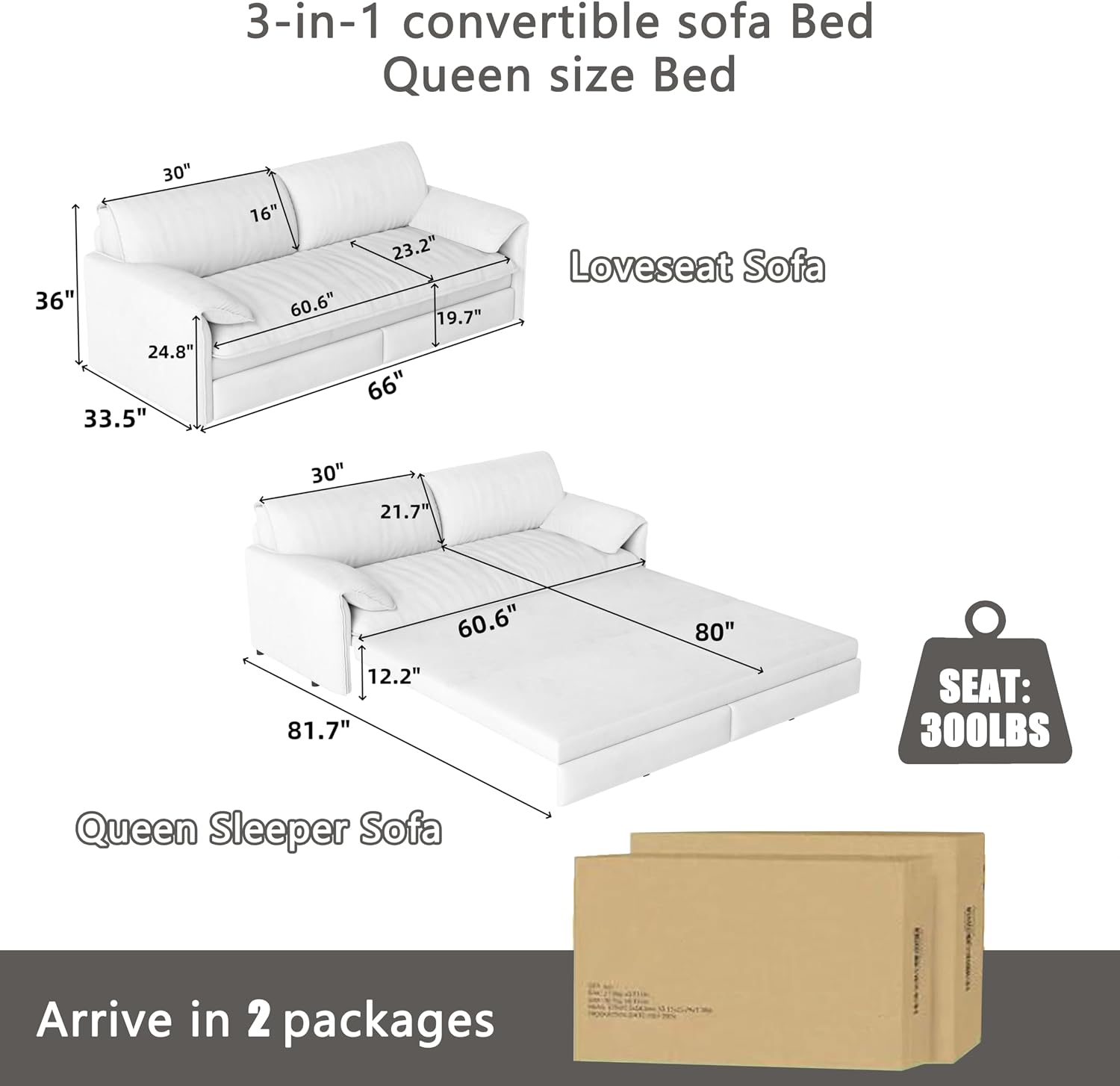 63.8' Sofa Bed Queen Size, Pull Out Couch Bed, 3-in-1 Convertible Sleeper Sofa with Side Pocket, Modern Velvet Futon Couch for Living Room, Small Space, Apartment, Bedroom, Black