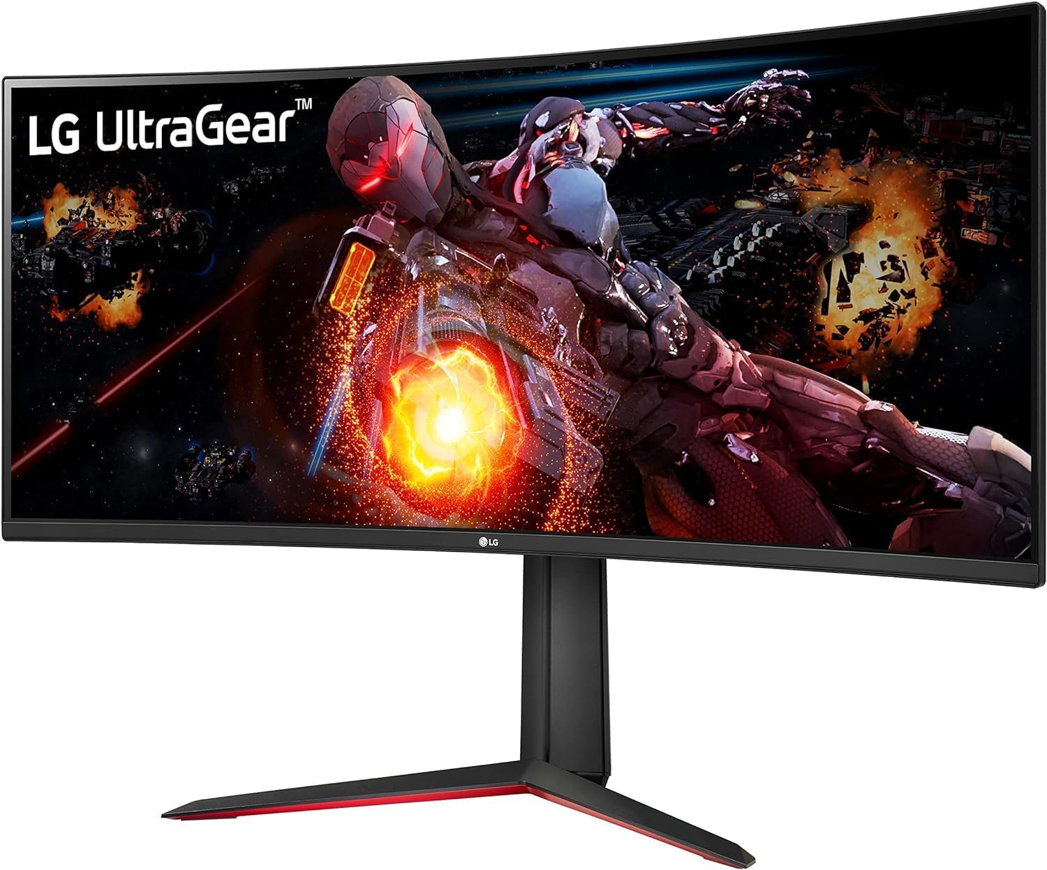 LG Ultragear 34 inch Ultrawide Curved Monitor, WQHD 3440 x 1440, 160HZ, 1ms MBR, 21:9 VA with HDR 10, AMD FreeSync Premium, Maxx Audio, Black Stabilizer, Better Aim, w/6in1 Hub and Game Controller