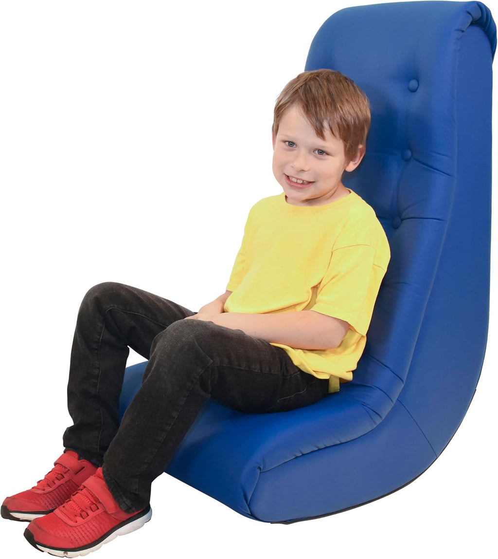 Califone Deluxe Soft Rocker - 28 X 17-1/2 X 33-7/8 INCHES - Blue
